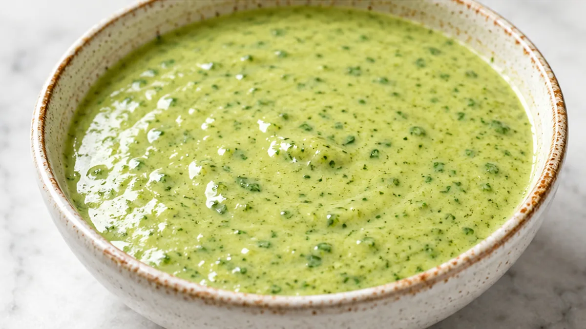 5-Minute Herby Green Tahini Recipe - Green tahini: whip up this bright, creamy, and fresh sauce in just 5 minutes. Perfect for salads, falafel, and grain bowls.