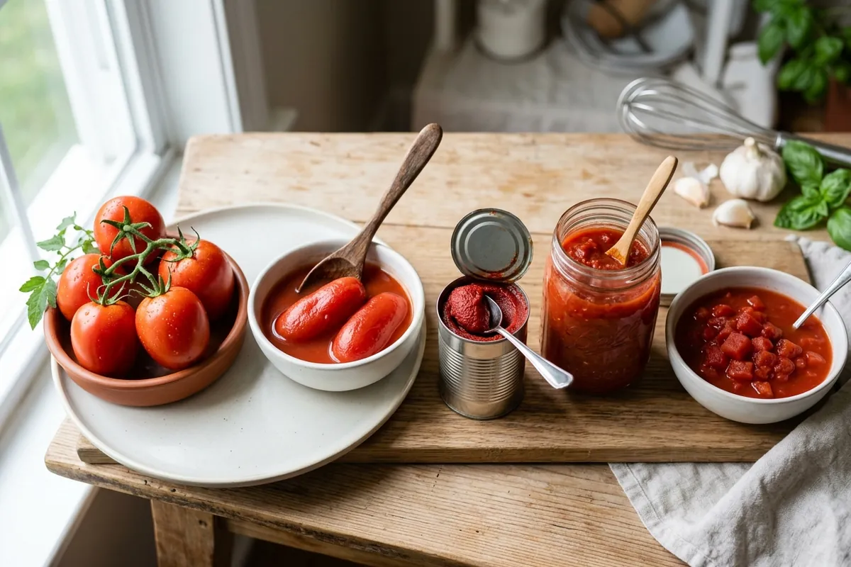 Tomato Product Comparison Homemade spaghetti sauce — Tomato Product Comparison