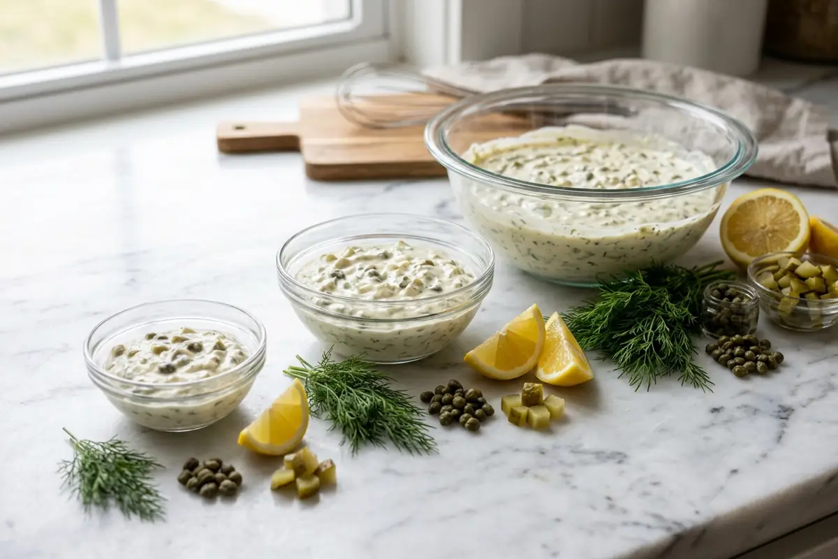 Homemade tartar sauce — Scaling the Sauce Up and Down