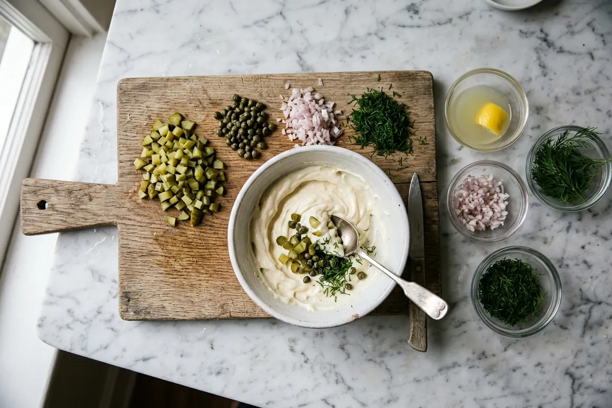 Homemade tartar sauce — The Four Jobs Every Ingredient Does