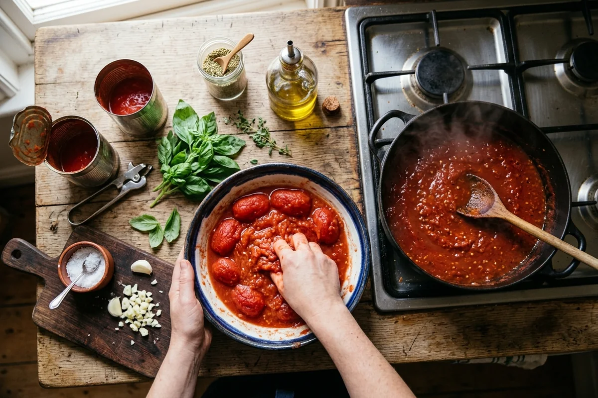 The Master Recipe With Canned Tomatoes Homemade tomato sauce — The Master Recipe With Canned Tomatoes