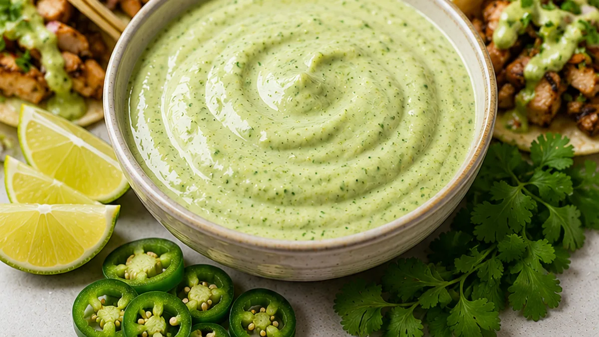 ️ Creamy Jalapeño Sauce: Your New Obsession! Jalapeño sauce: whip up this essential creamy condiment in minutes. Perfect for tacos, grilled dishes, and elevatin
