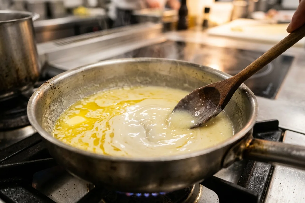 Making a butter sauce for pasta — Why a Butter Sauce Is Really an Emulsion