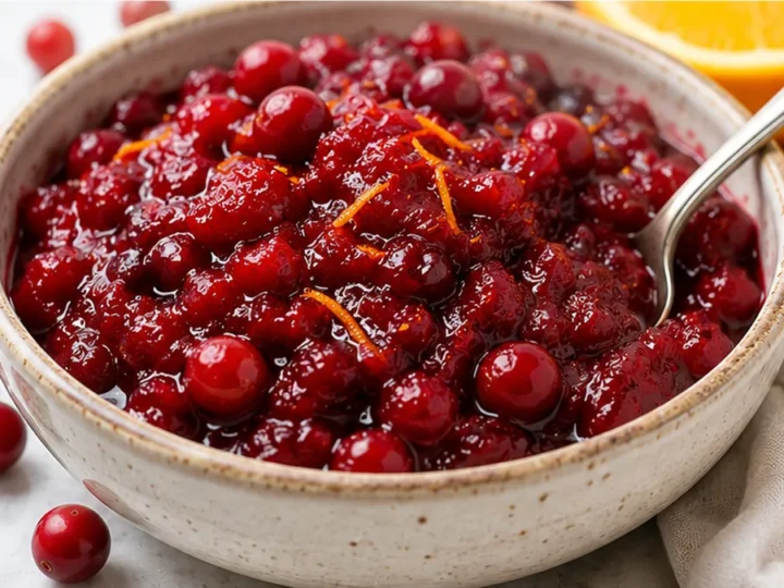 Sweet & Tangy Maple Cranberry Sauce!