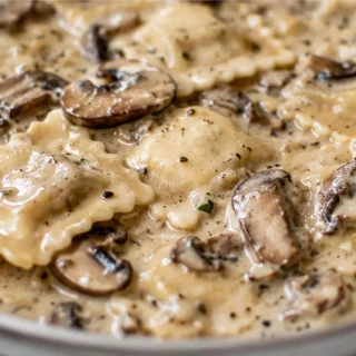 Creamy Mushroom Ravioli Sauce