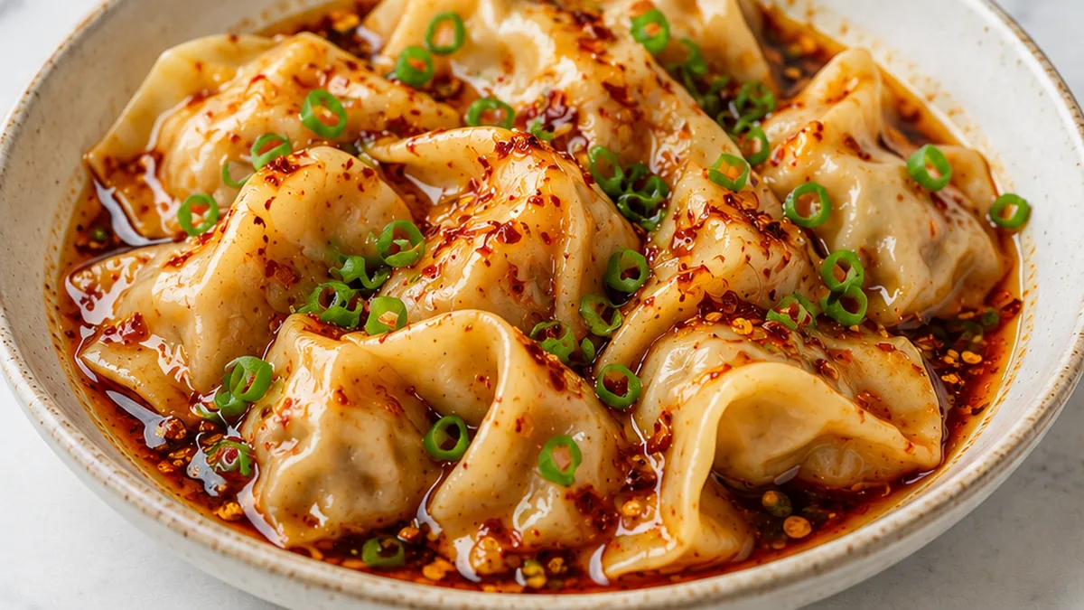 ️ Spicy Wontons: Din Tai Fung Style - Spicy wontons: master this incredible Din Tai Fung-style recipe at home. Savor tender wontons in a fiery, aromatic chili s