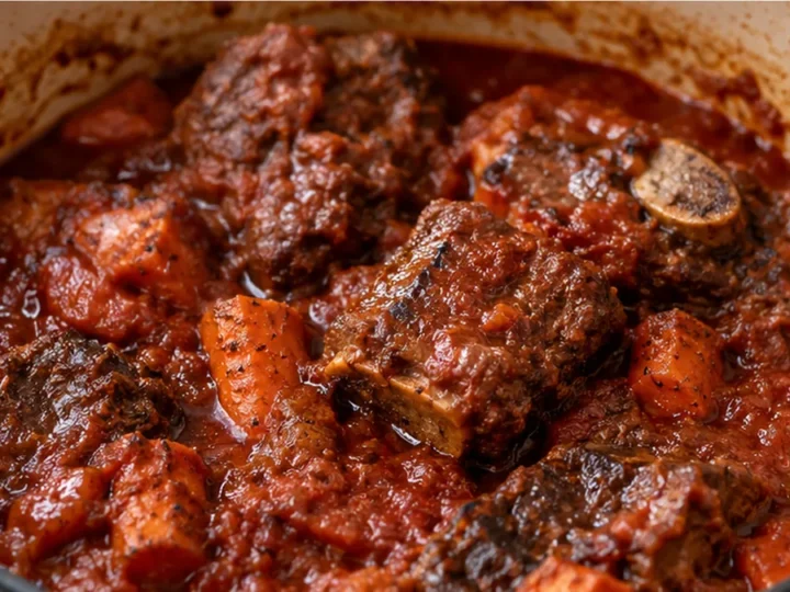 Slow-Cooked Sunday Sauce with Ribs