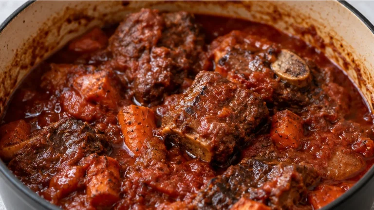 Slow-Cooked Sunday Sauce with Ribs