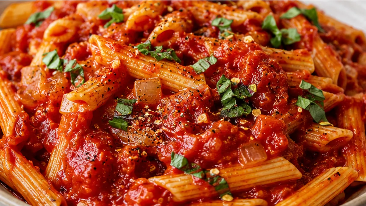 ️ Fiery Arrabbiata Sauce: Your Pasta's New Best Friend! Arrabbiata sauce: master this fiery tomato pasta sauce in under an hour. Rich, zesty, and perfect for a