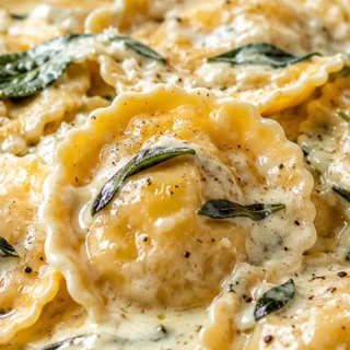 Creamy Butternut Ravioli in 15 Min!