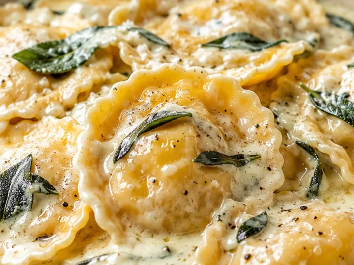 Creamy Butternut Ravioli in 15 Min!