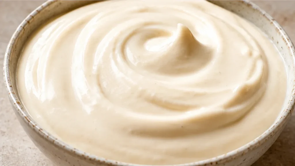 " Silky Cashew Cream: Dairy-Free Dream - Cashew cream: whip up this incredibly smooth and versatile dairy-free cream in minutes. Perfect for thickening sauces o