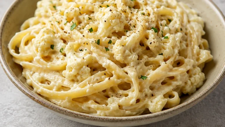 Creamy Cauliflower Alfredo Pasta