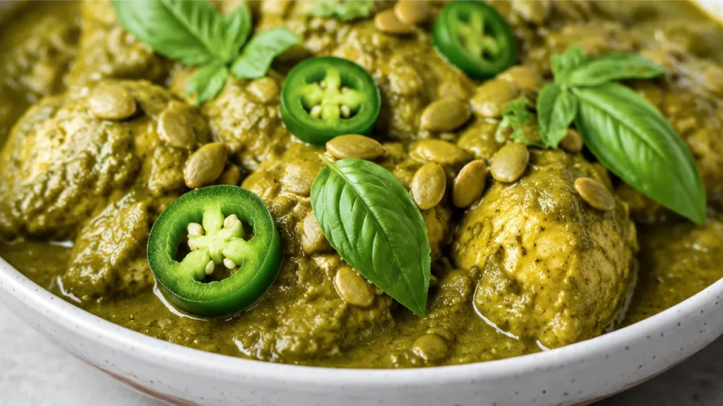 Spicy Mole Verde: Flavor Bomb! Mole Verde: craft this bright, slightly spicy Mexican sauce from scratch. Packed with fresh ingredients for an authentic flavor e