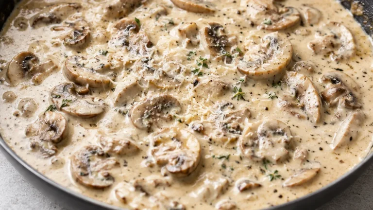 Creamy Mushroom Parmesan Sauce: So Rich & Dreamy!