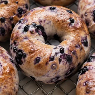 Bursting Blueberry Bagels