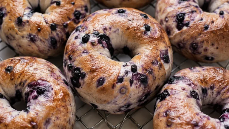 Bursting Blueberry Bagels