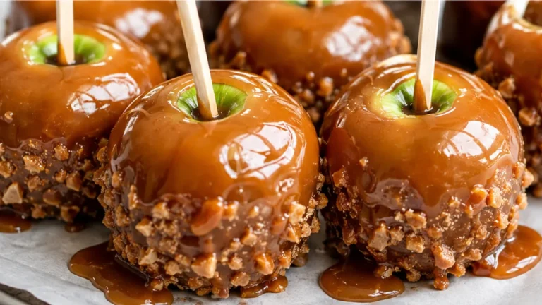 Gooey Caramel Apples!