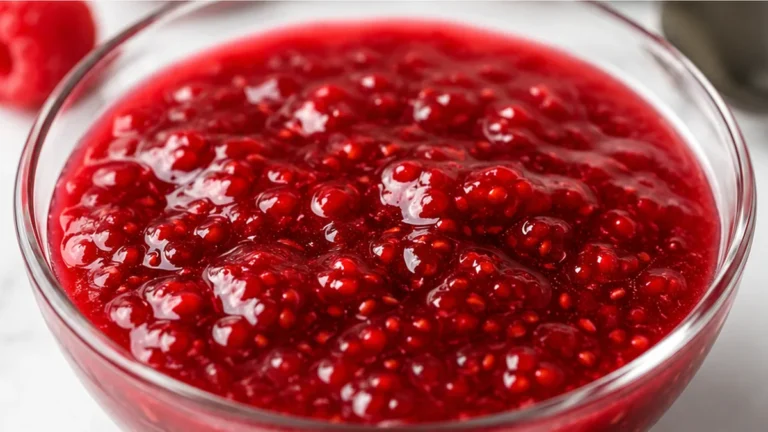 Raspberry Sauce for Desserts