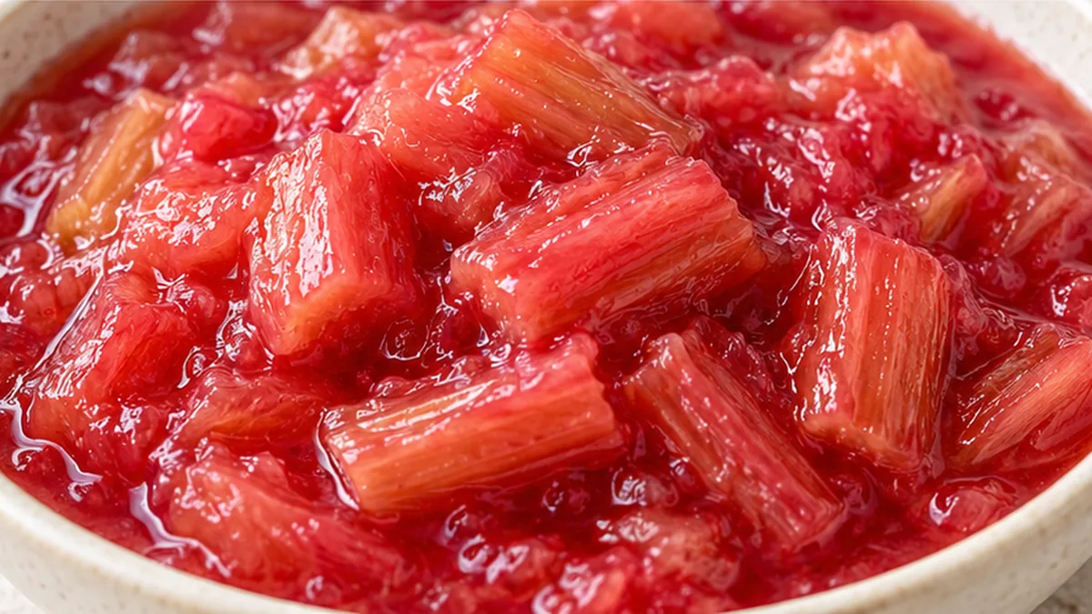 Sweet & Tart Rhubarb Sauce You’ll Love! Rhubarb sauce: try this easy recipe with just 4 ingredients. Perfectly sweet and tart, it’s your new favorite topping fo
