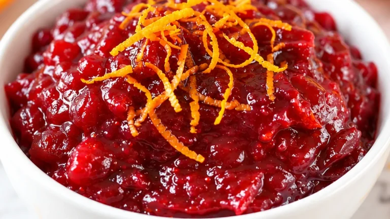 Honey Orange Cranberry Sauce: Sweet & Zesty!
